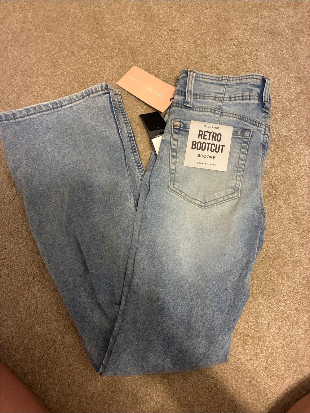 Celebrity Pink Light Wash Denim Jeans